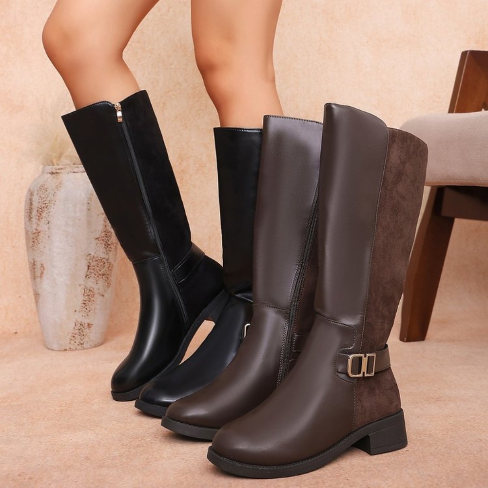 Winter Fashion Women Boots - 2026 New Retro Style Solid Casual