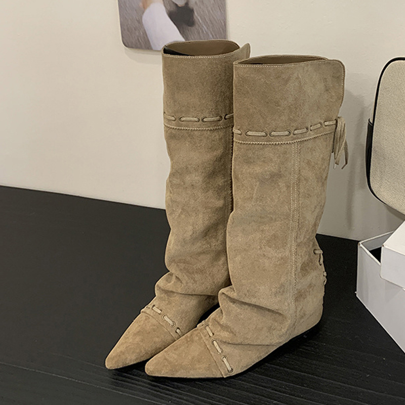 Winter Fashion Women Boots - Liyke Fashion Design Drawstring Lace Up