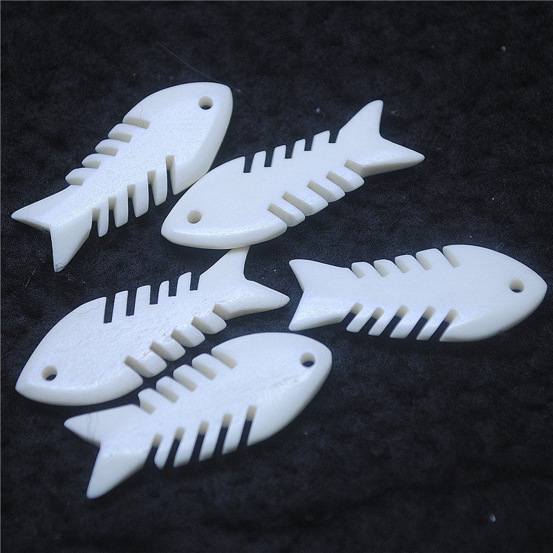 5PCS New White Bone Pendants 3 - Women Fashion Nz recension och pris
