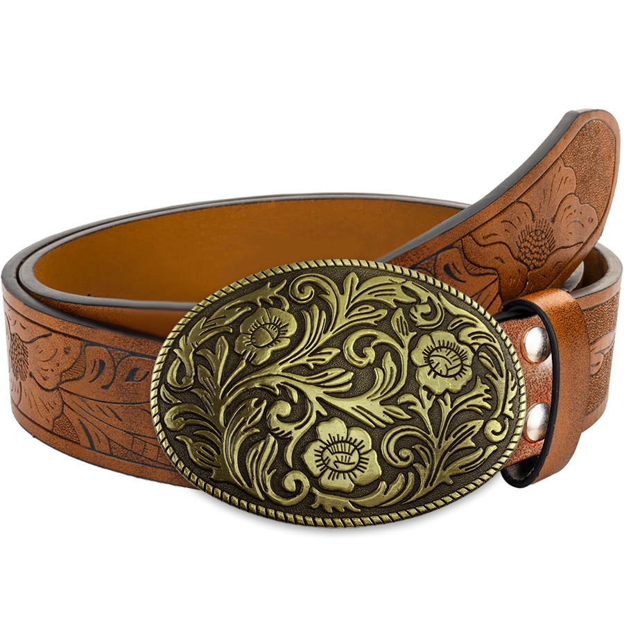 Tang Grass Pattern Buckle Belt - Women Fashion Nz recension och pris