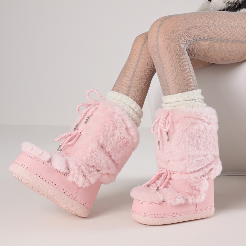 Furry Boots For Women Round To - Winter Fashion Women Boots recension och pris