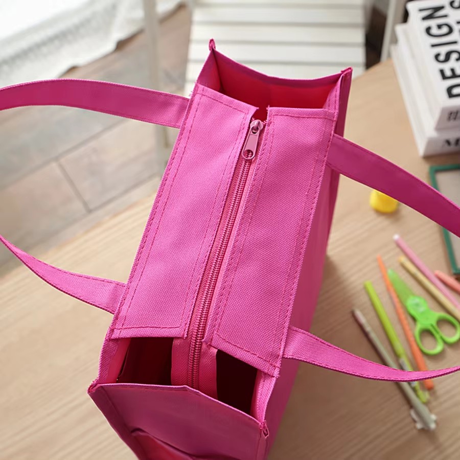 Portable waterproof lunch bag  - Canvas Tote Bag recension och pris