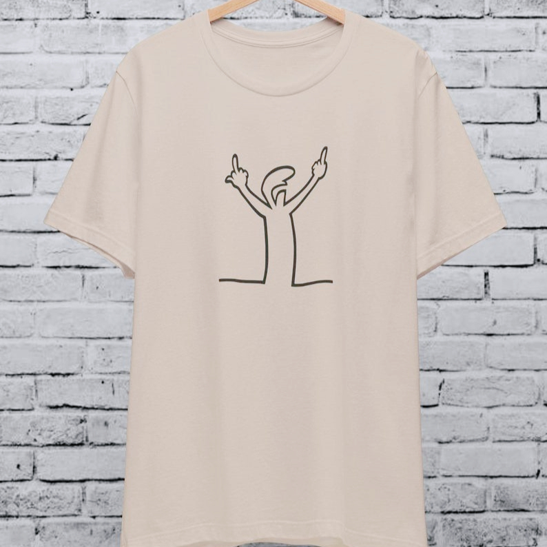 Angry La Linea Unisex T-Shirt  - Women'S Fashion From The 80S recension och pris