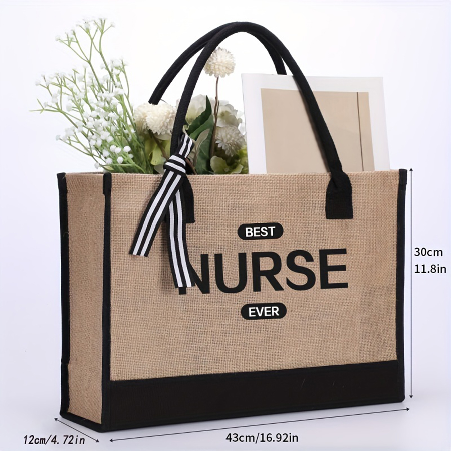 Jiangma Canvas Open-Top Handhe - Canvas Tote Bag recension och pris