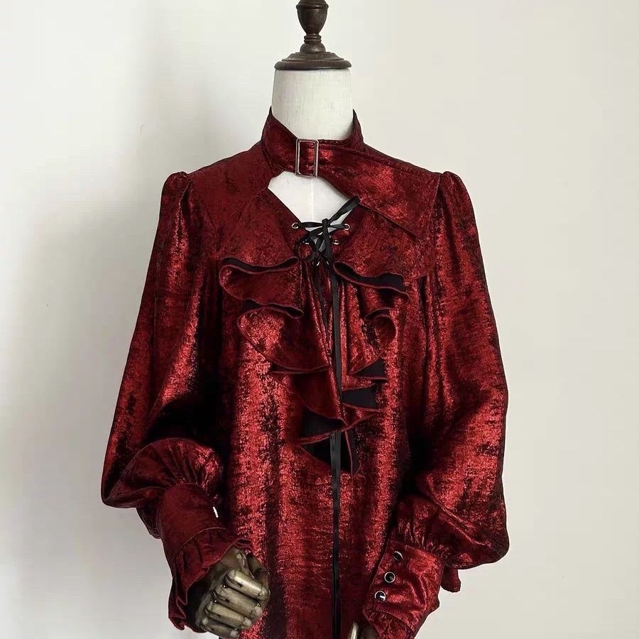 Japanese Sweet Cool Ruffle Tri - Puff Sleeve Blouse recension och pris