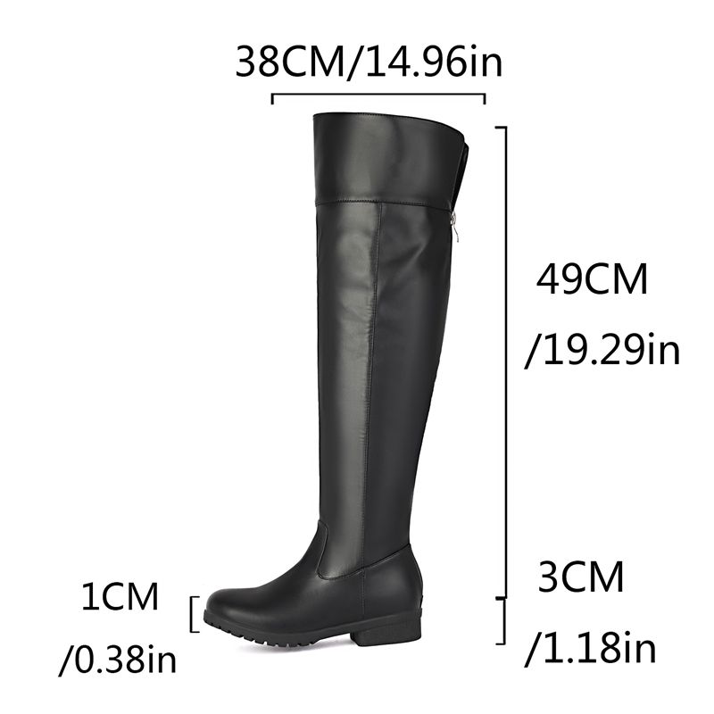 Fashion Women Thigh Boots Roun - Women Fashion Over 50 recension och pris