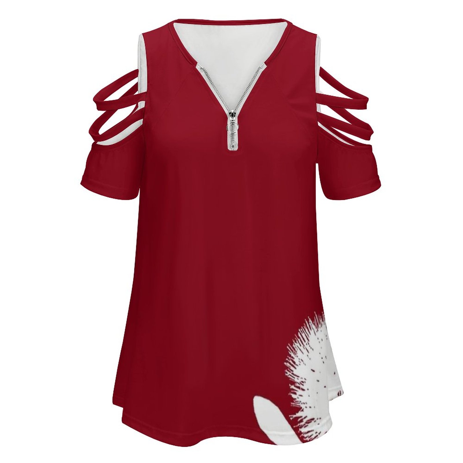 Pohutukawa-White On Red Women  - Women Fashion Nz recension och pris