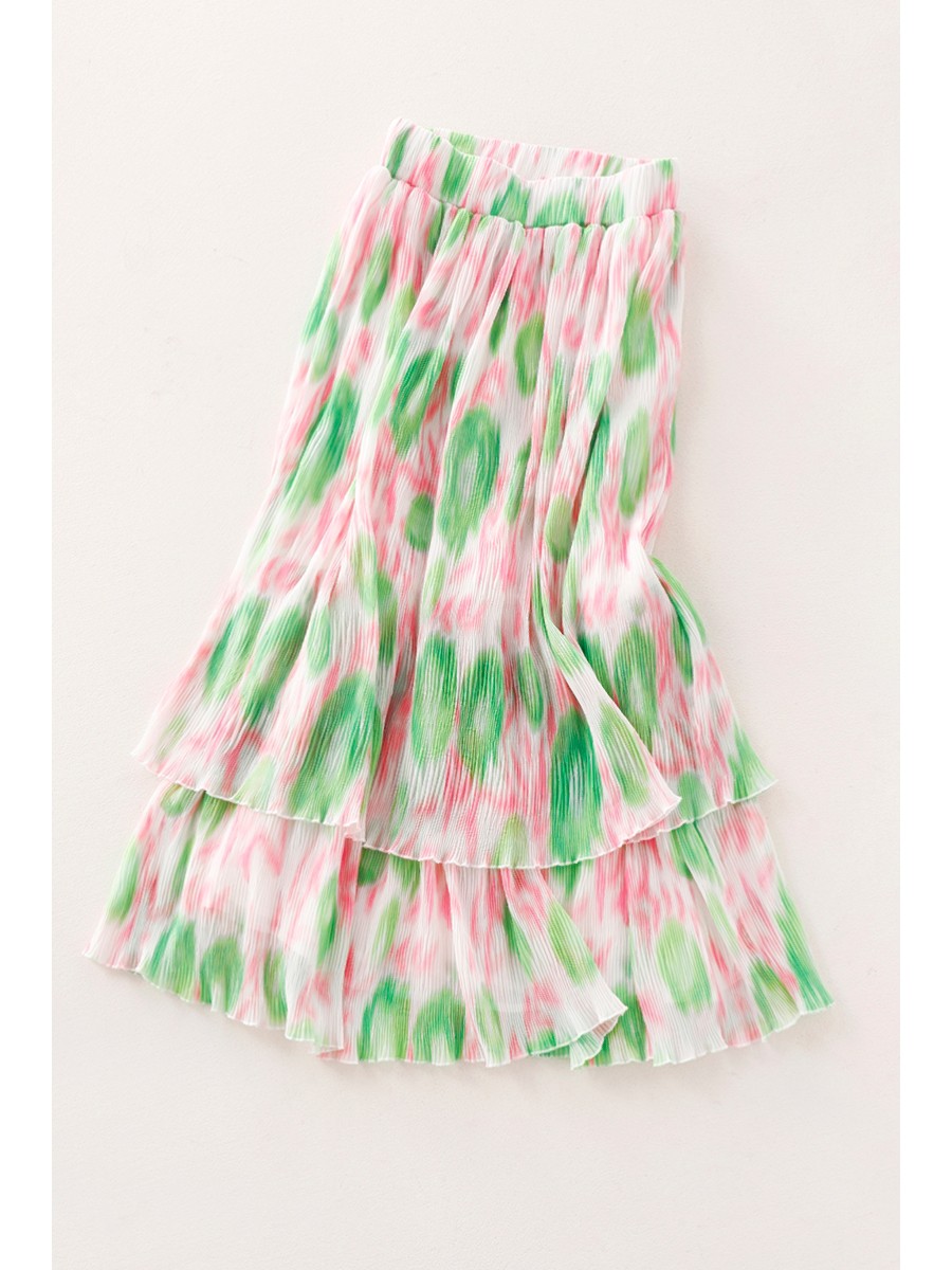 2026 Fashion Sweet Floral Prin - Pleated Skirt Women recension och pris