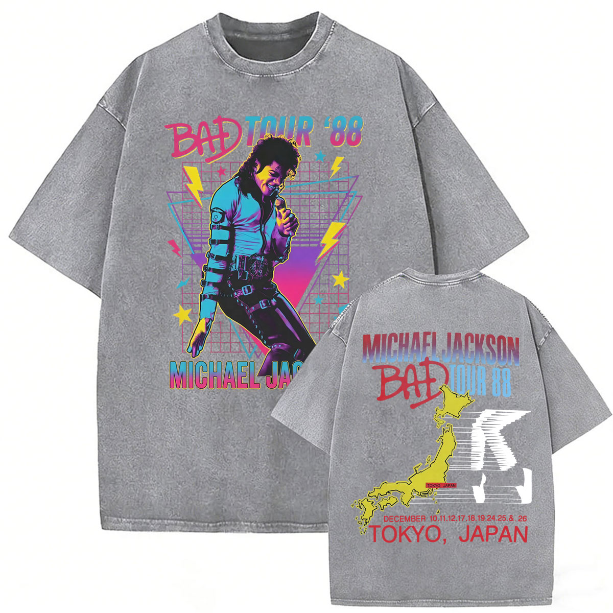 Vintage Washed King of Pop Bad - Women'S Fashion From The 80S recension och pris