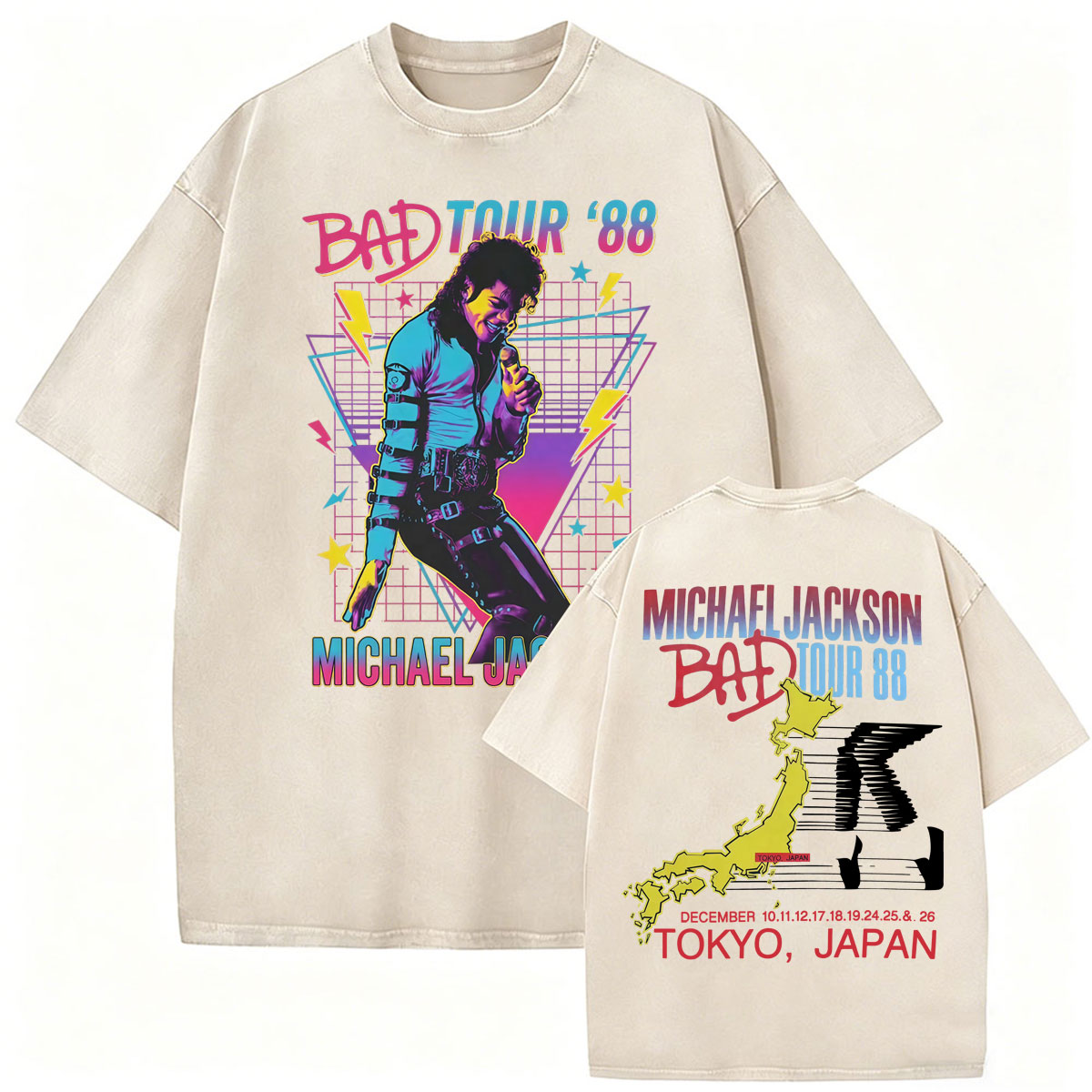 Vintage Washed King of Pop Bad - Women'S Fashion From The 80S recension och pris