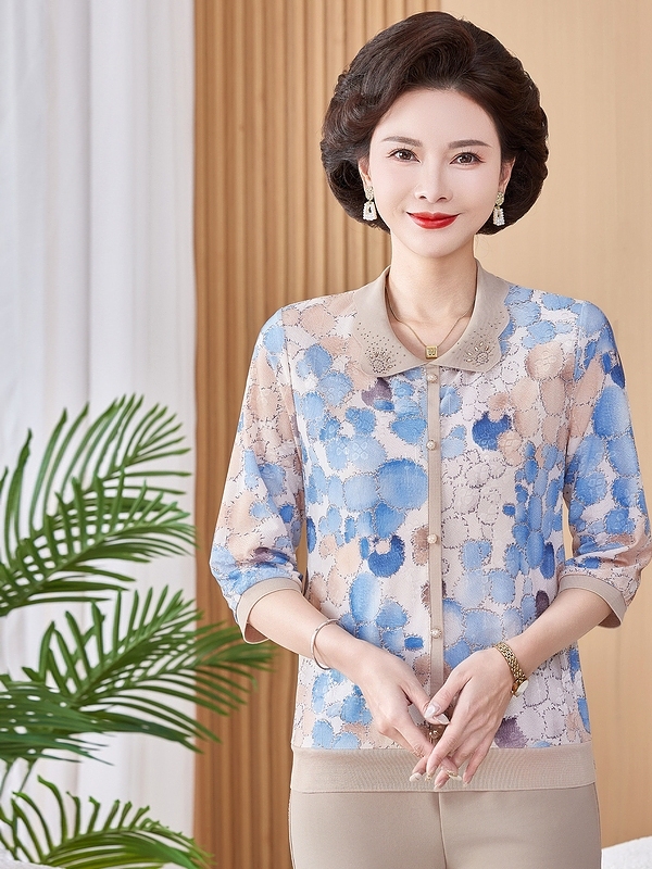 Ice Silk Elastic Printed Short - Women Fashion Over 50 recension och pris