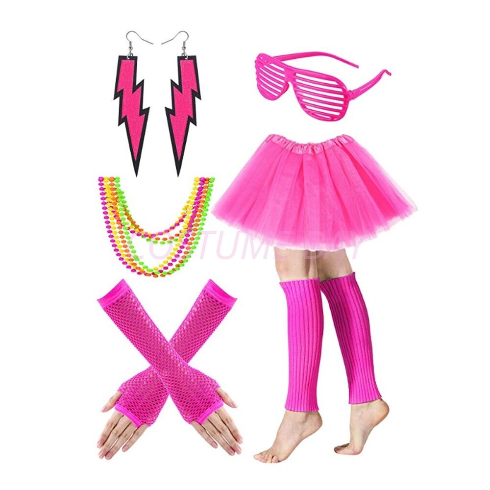 PESENAR Womens Neon 80s Tutu S - Women'S Fashion From The 80S recension och pris