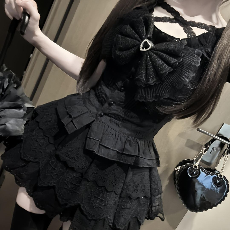 Japanese Retro Bow Slim Puff S - Puff Sleeve Blouse recension och pris