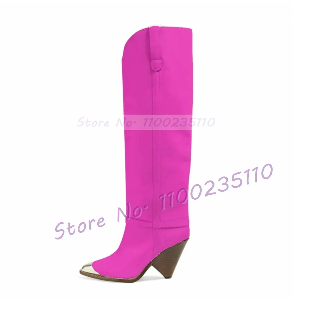 Silver Metal Toe Tan Knee-High - Winter Fashion Women Boots recension och pris