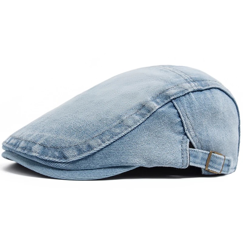 Adjustable Denim Cotton Beret  - Women Fashion Nz recension och pris