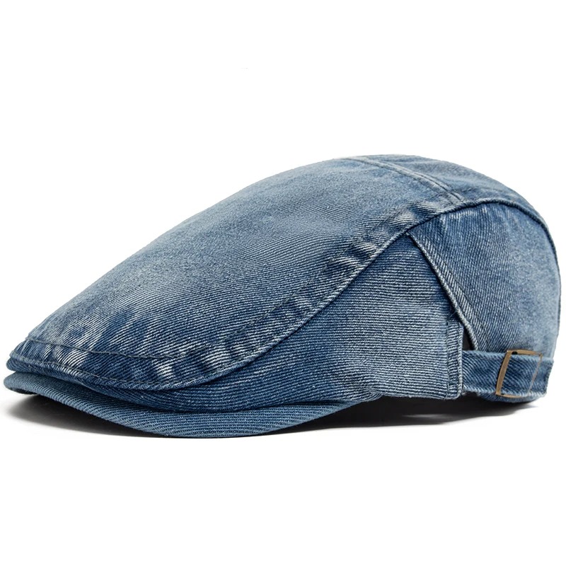 Adjustable Denim Cotton Beret  - Women Fashion Nz recension och pris