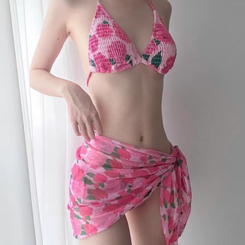 New Fashion Ribbed Floral Biki - Women'S Fashion Middle Ages recension och pris