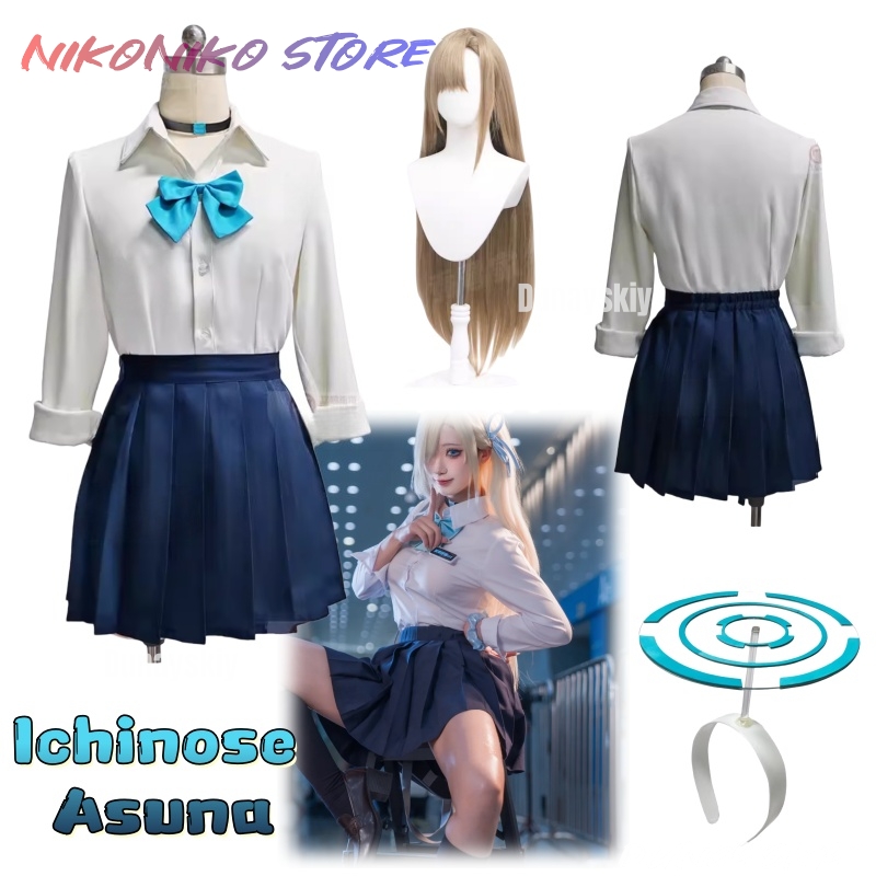 Game Blue Archive Cosplay Ichi - Pleated Skirt Women recension och pris