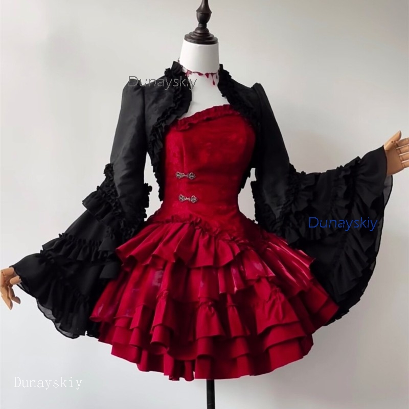 Gothic Party Vampire Lolita Ou - Puff Sleeve Blouse recension och pris