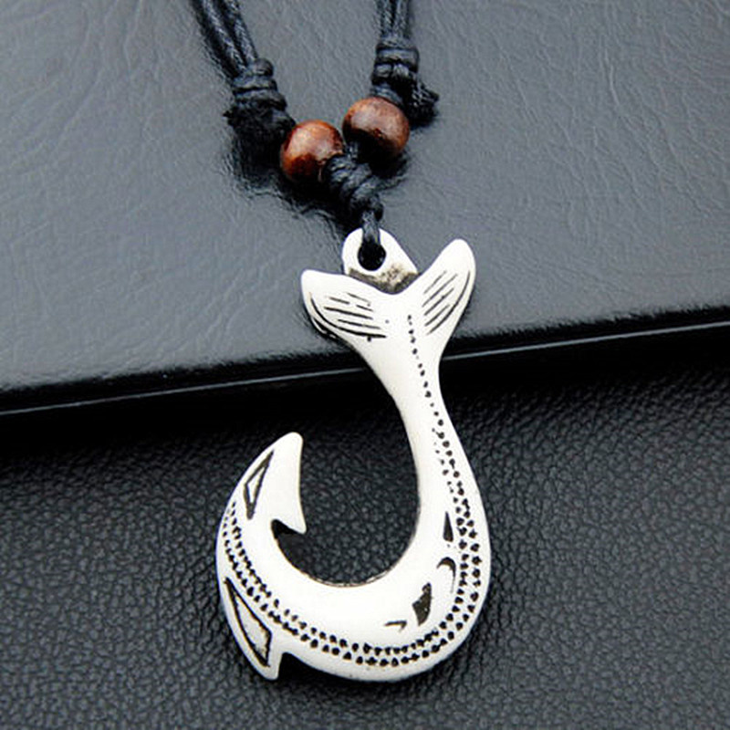 NZ Maori Fish Hook Charm Neckl - Women Fashion Nz recension och pris
