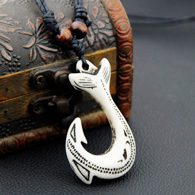 NZ Maori Fish Hook Charm Neckl - Women Fashion Nz recension och pris