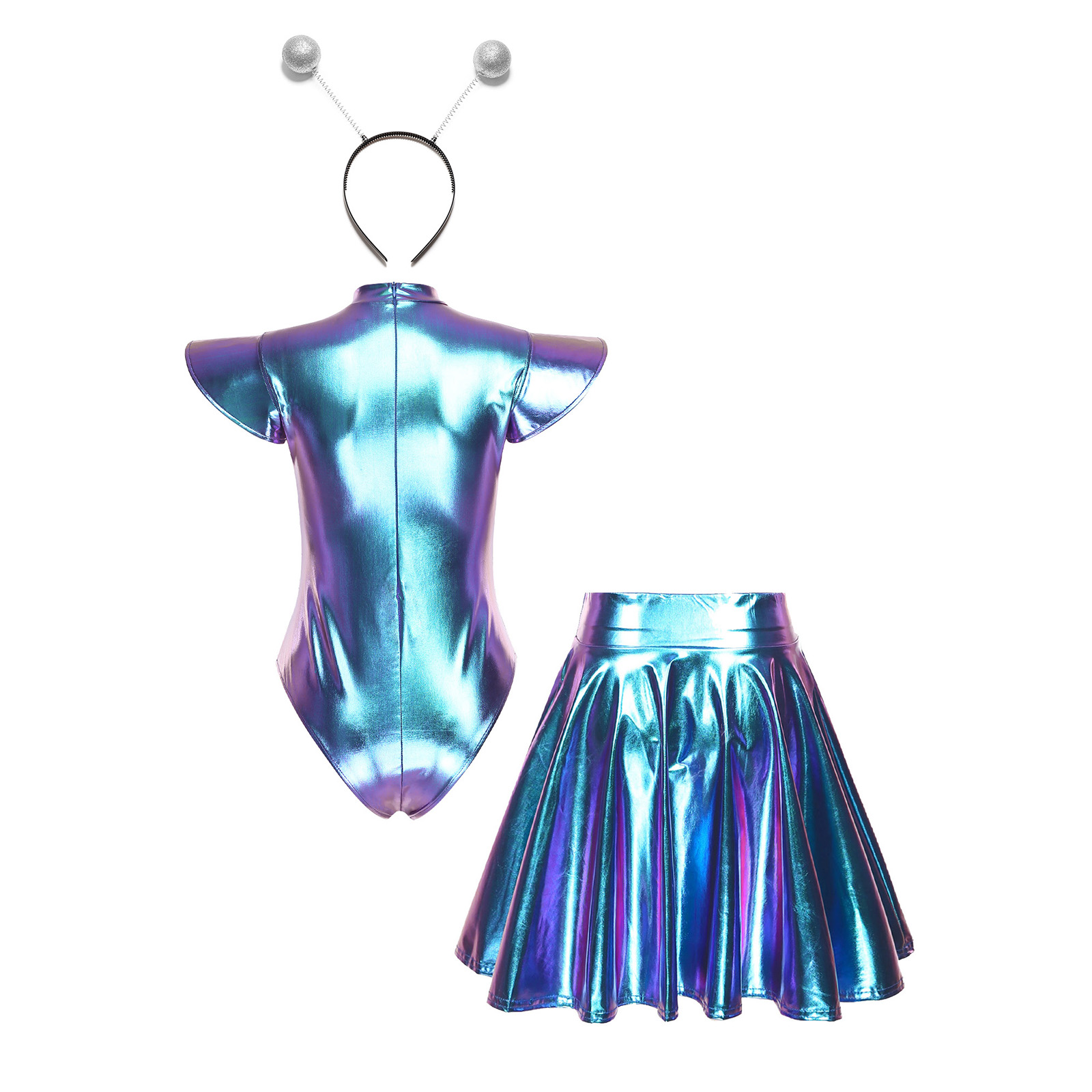 Women Halloween Alien Robot As - Pleated Skirt Women recension och pris