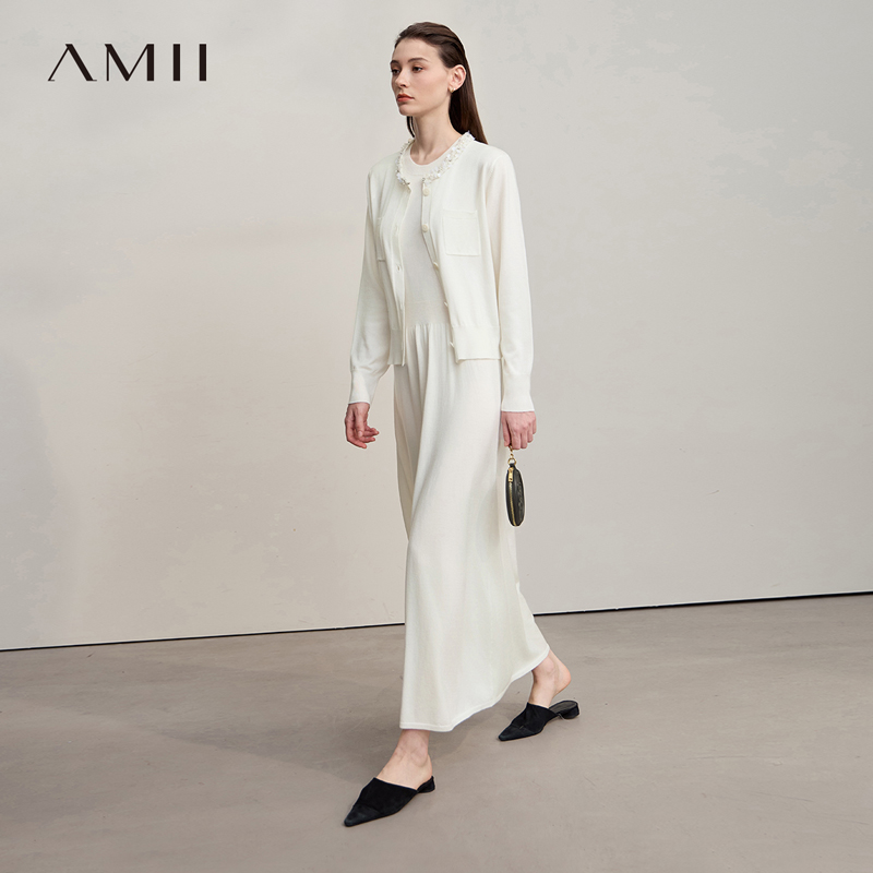 AMII Midi Dresses 2026 Autumn  - Longline Cardigan Knit recension och pris