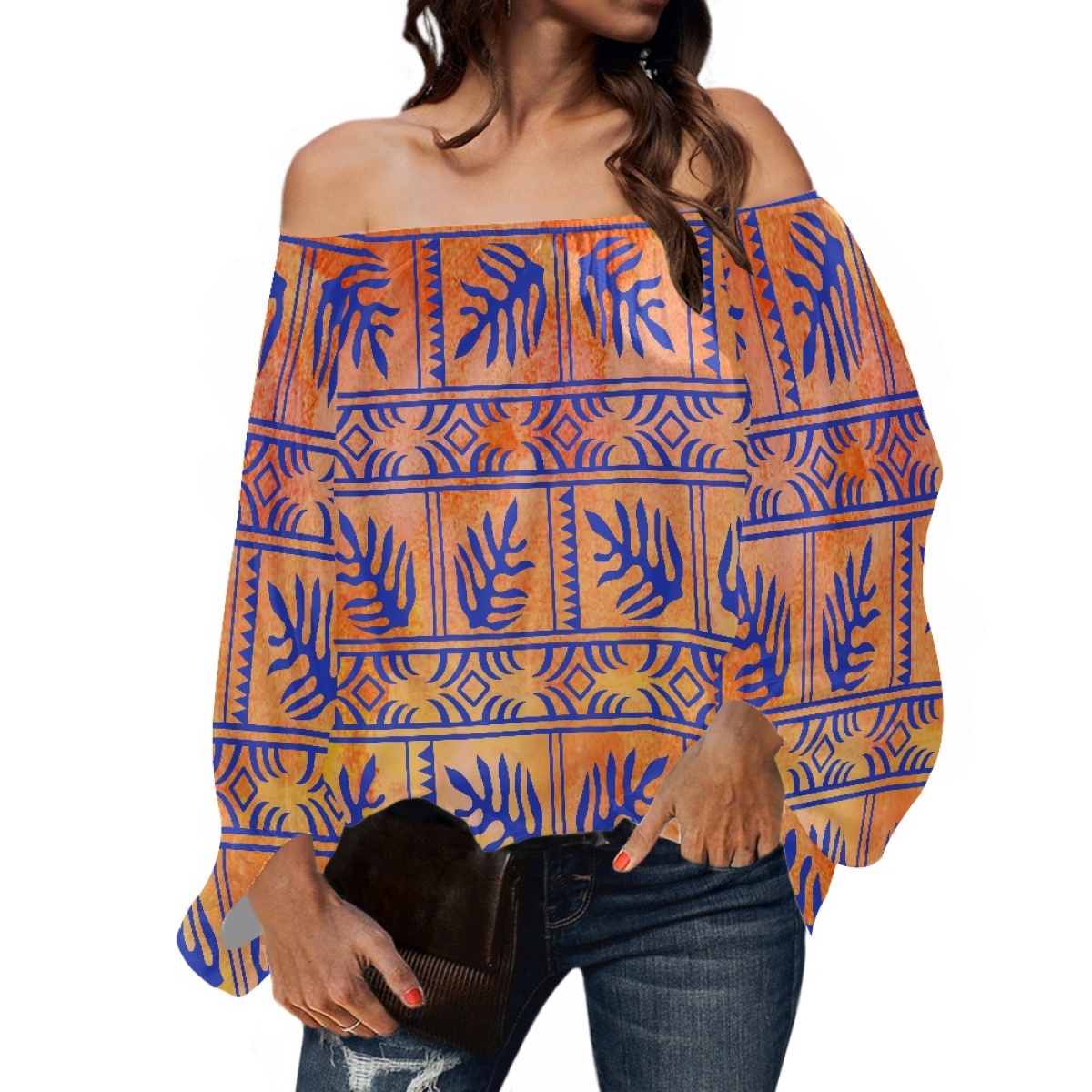 Polynesian Tribal Clothing Sam - Puff Sleeve Blouse recension och pris