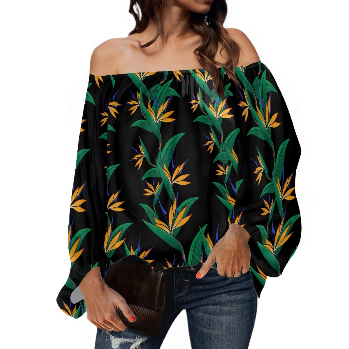 Polynesian Tribal Clothing Sam - Puff Sleeve Blouse recension och pris