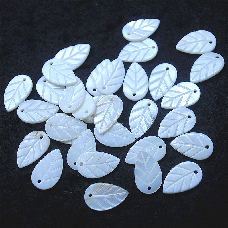 30PCS White Shell Leaf Shape 8 - Women Fashion Nz recension och pris