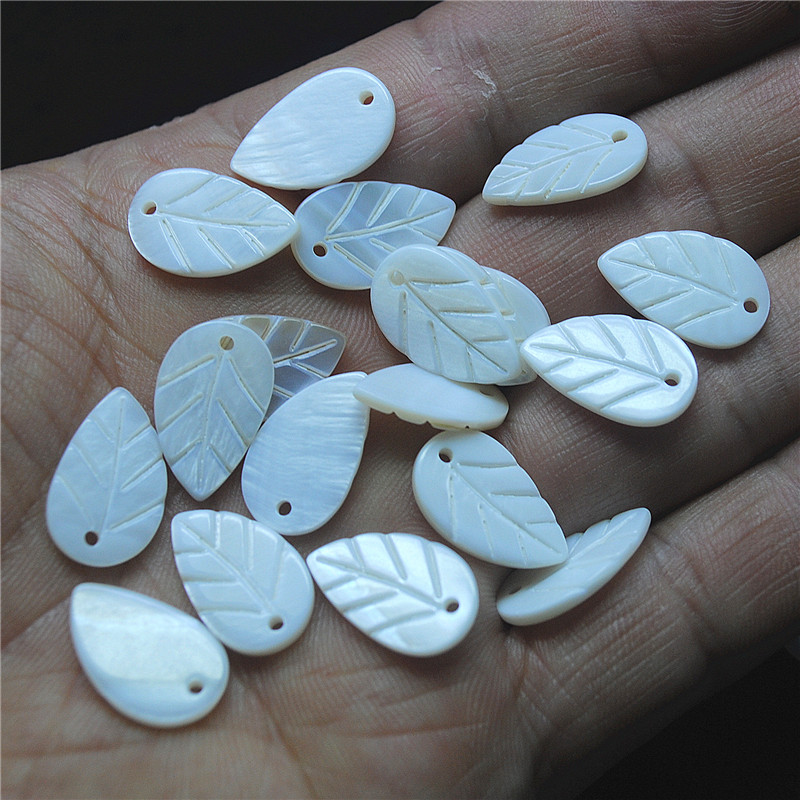 30PCS White Shell Leaf Shape 8 - Women Fashion Nz recension och pris