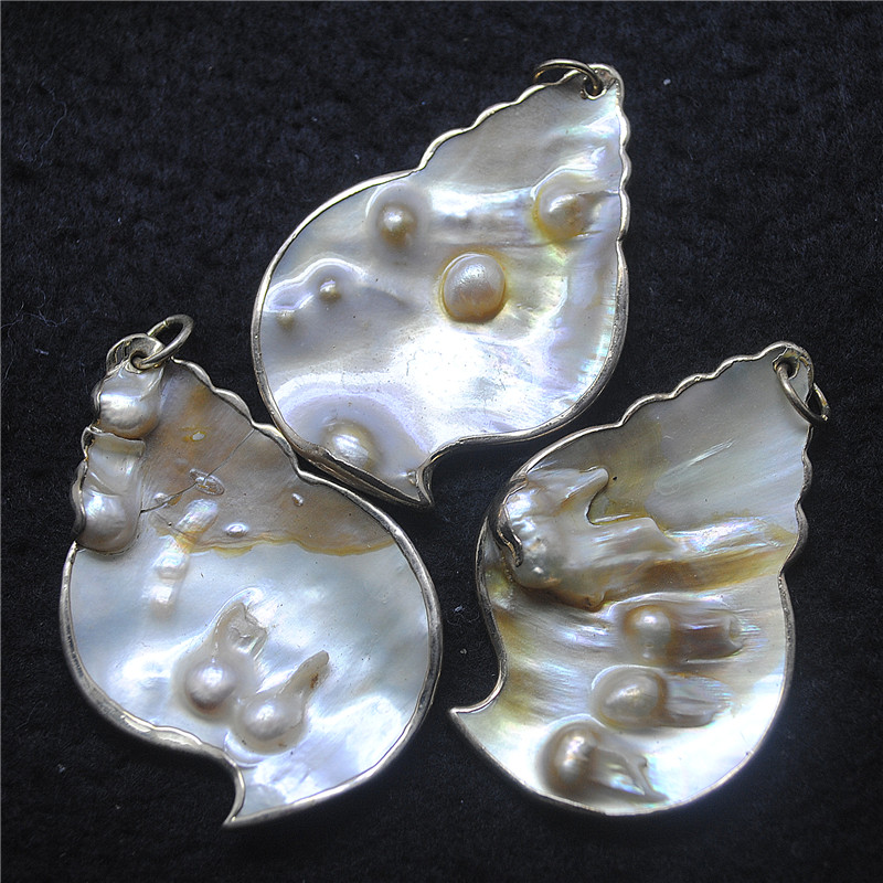 3PCS Nature Shell Pendants Mot - Women Fashion Nz recension och pris