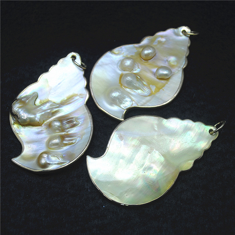 3PCS Nature Shell Pendants Mot - Women Fashion Nz recension och pris