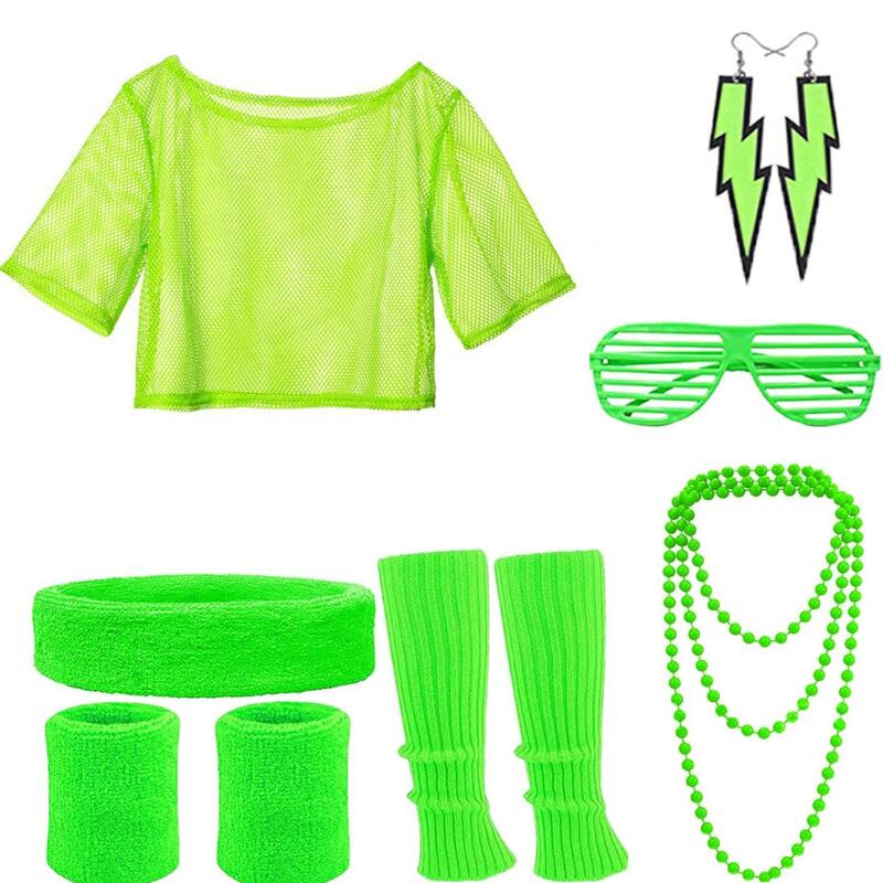 80s Hippie Disco Outfit Set Ne - Women'S Fashion From The 80S recension och pris