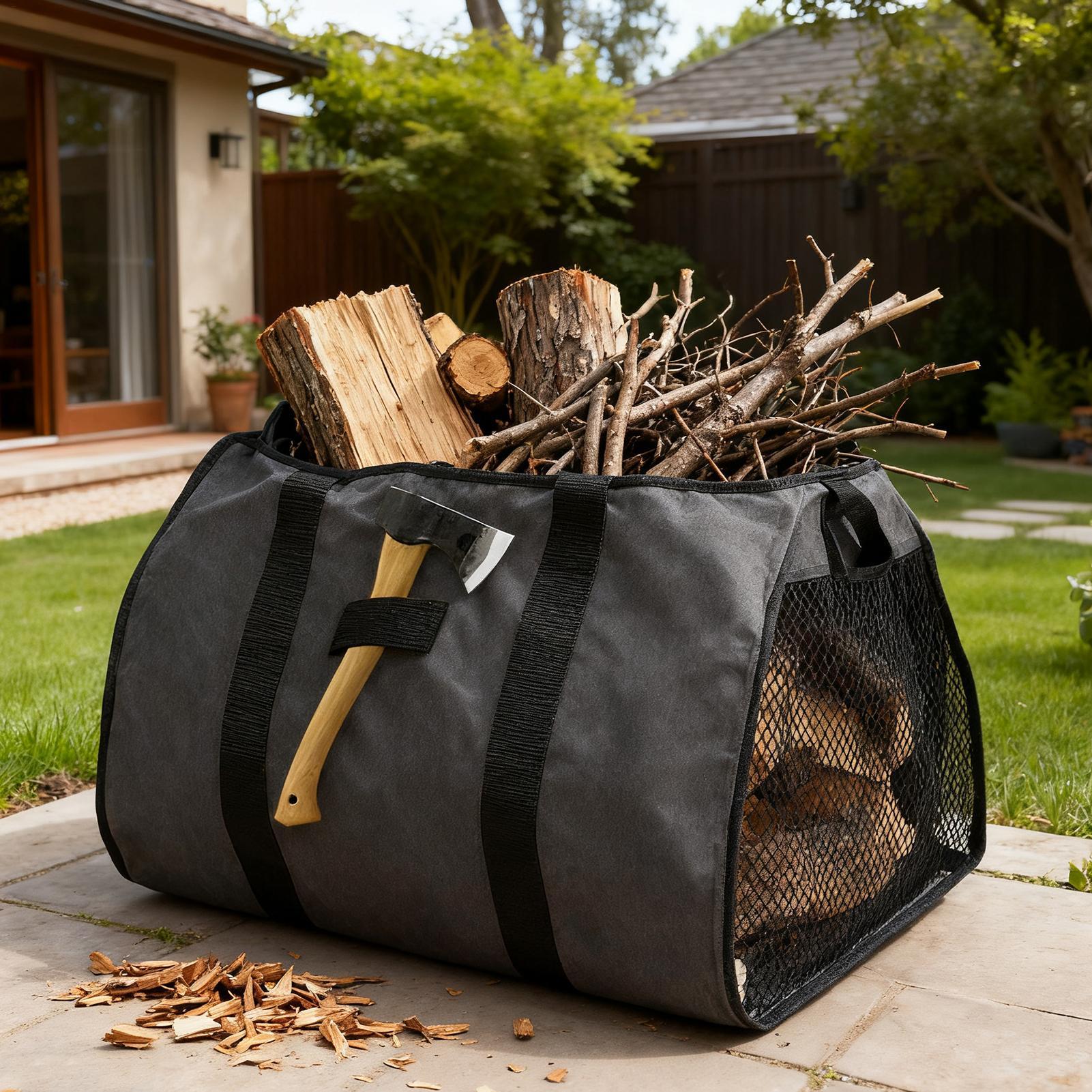 Firewood Carrier Large Portabl - Canvas Tote Bag recension och pris