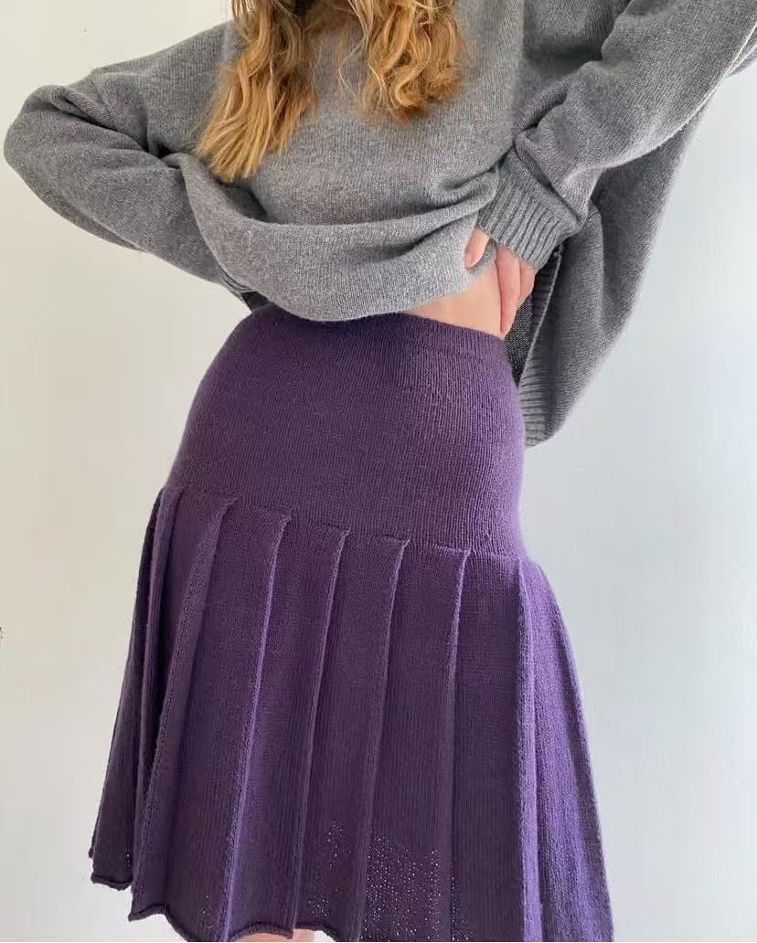 High waisted slimming versatil - Pleated Skirt Women recension och pris