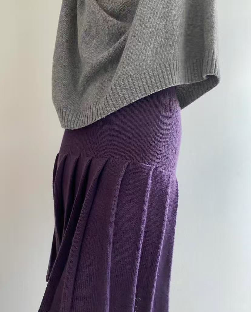 High waisted slimming versatil - Pleated Skirt Women recension och pris