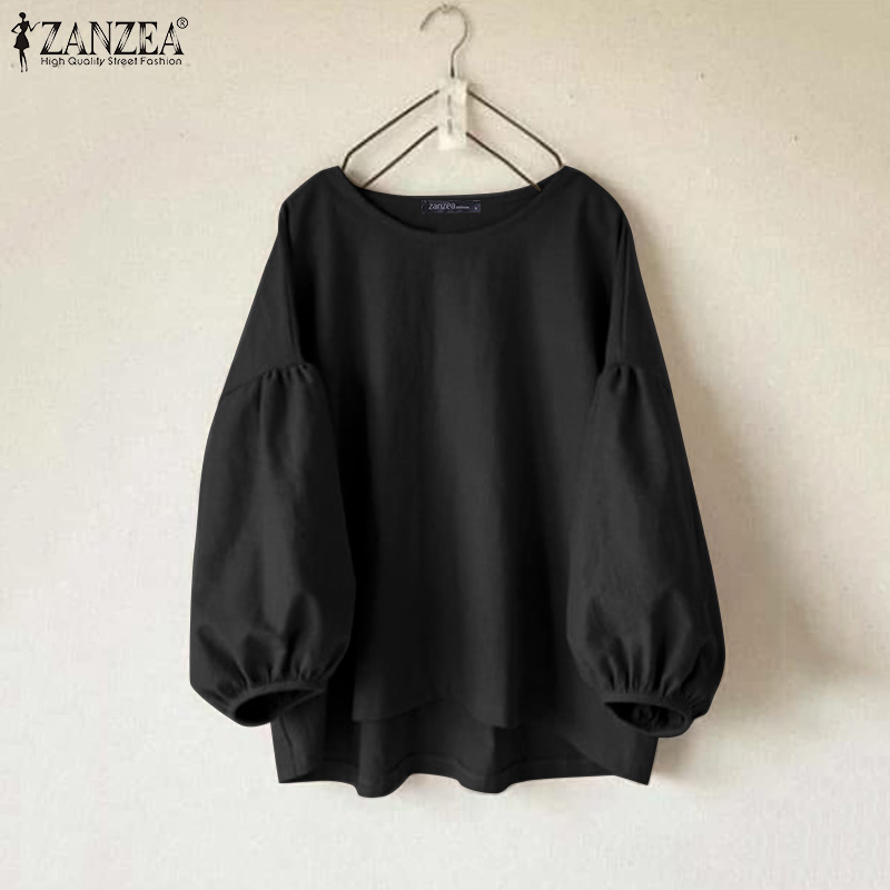 ZANZEA Plus Size Woman Casual  - Puff Sleeve Blouse recension och pris