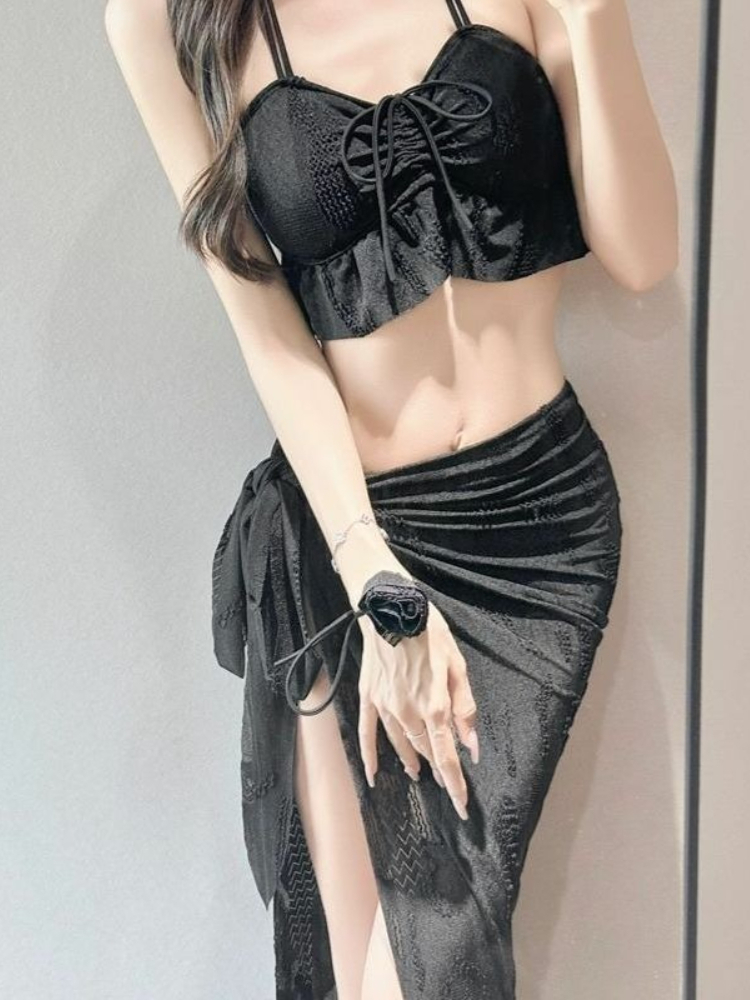 Ladies Floral Two Piece Swimsu - Women'S Fashion Middle Ages recension och pris