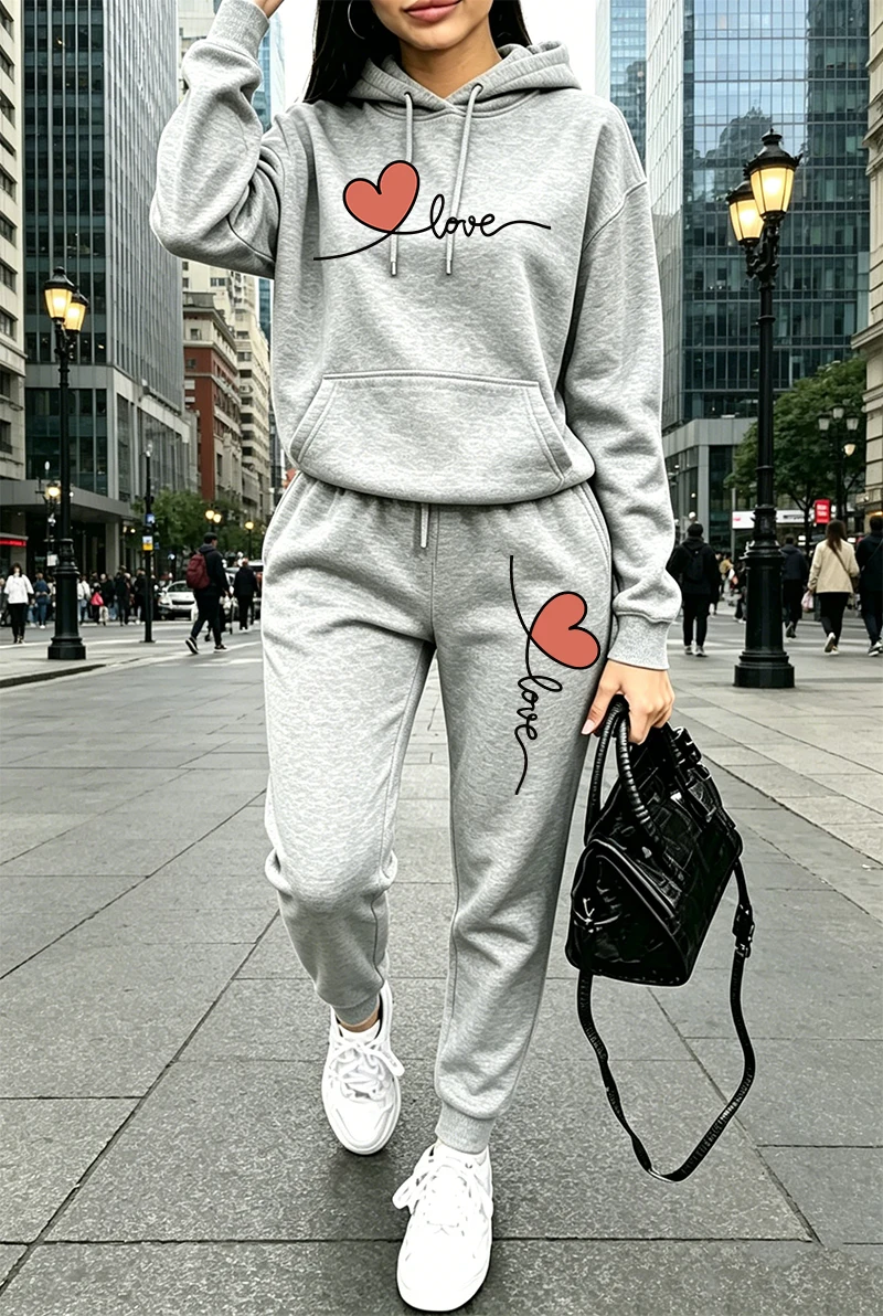 Womens Tracksuit Print Casual  - Women'S Fashion Middle Ages recension och pris