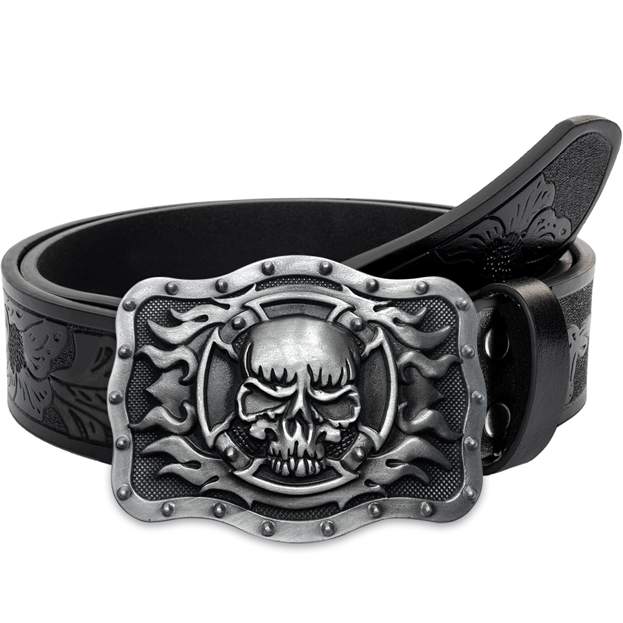 Skull Flame Belt Exquisite Car - Women Fashion Nz recension och pris