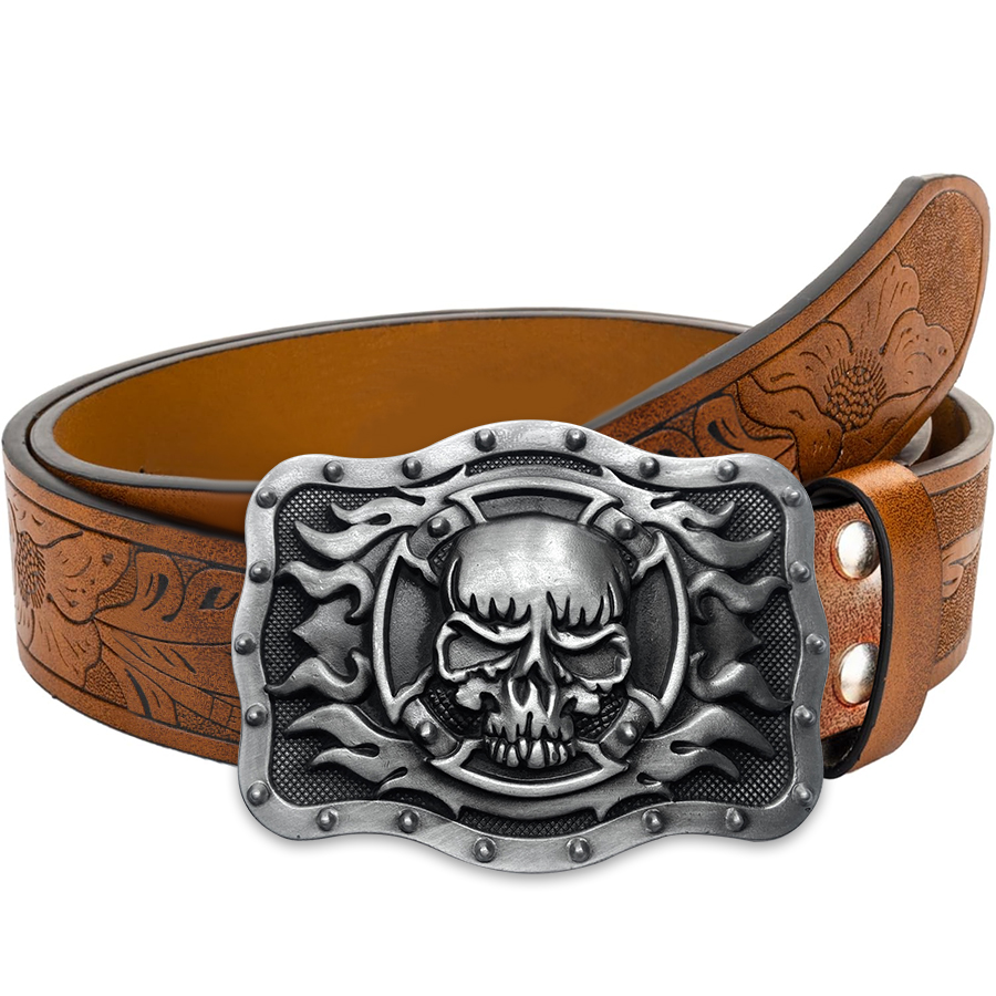 Skull Flame Belt Exquisite Car - Women Fashion Nz recension och pris