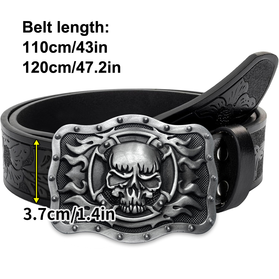 Skull Flame Belt Exquisite Car - Women Fashion Nz recension och pris