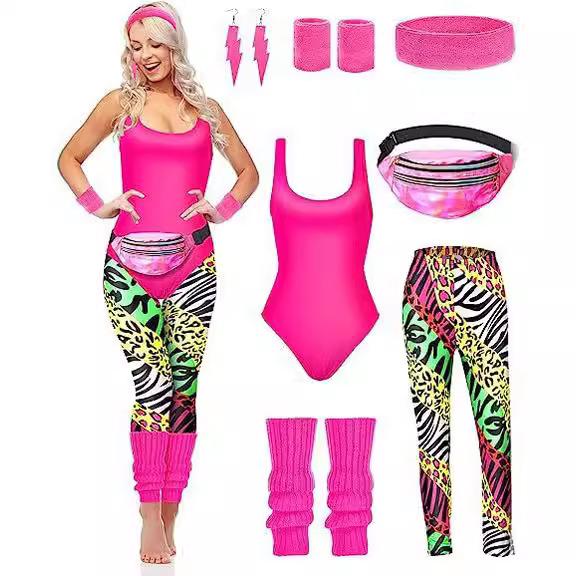 1980s Party Costume Women Spor - Women'S Fashion From The 80S recension och pris