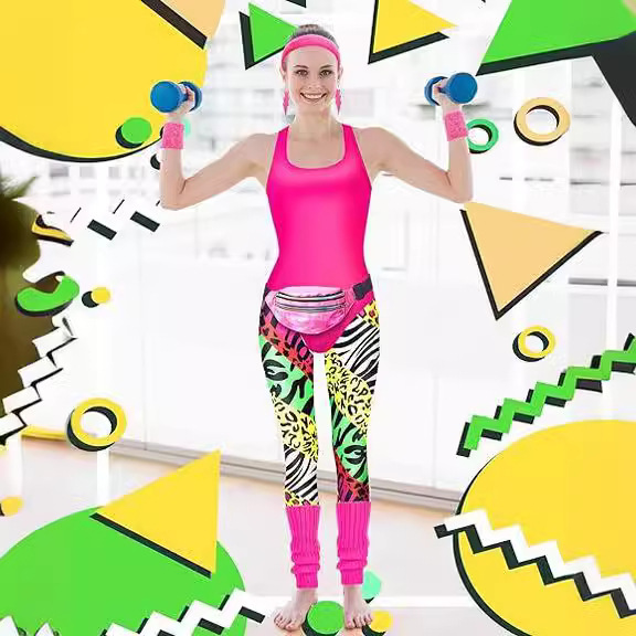 1980s Party Costume Women Spor - Women'S Fashion From The 80S recension och pris