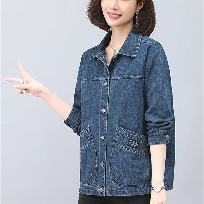 Spring Autumn Lady Long Sleeve - Women Fashion Jeans Top recension och pris