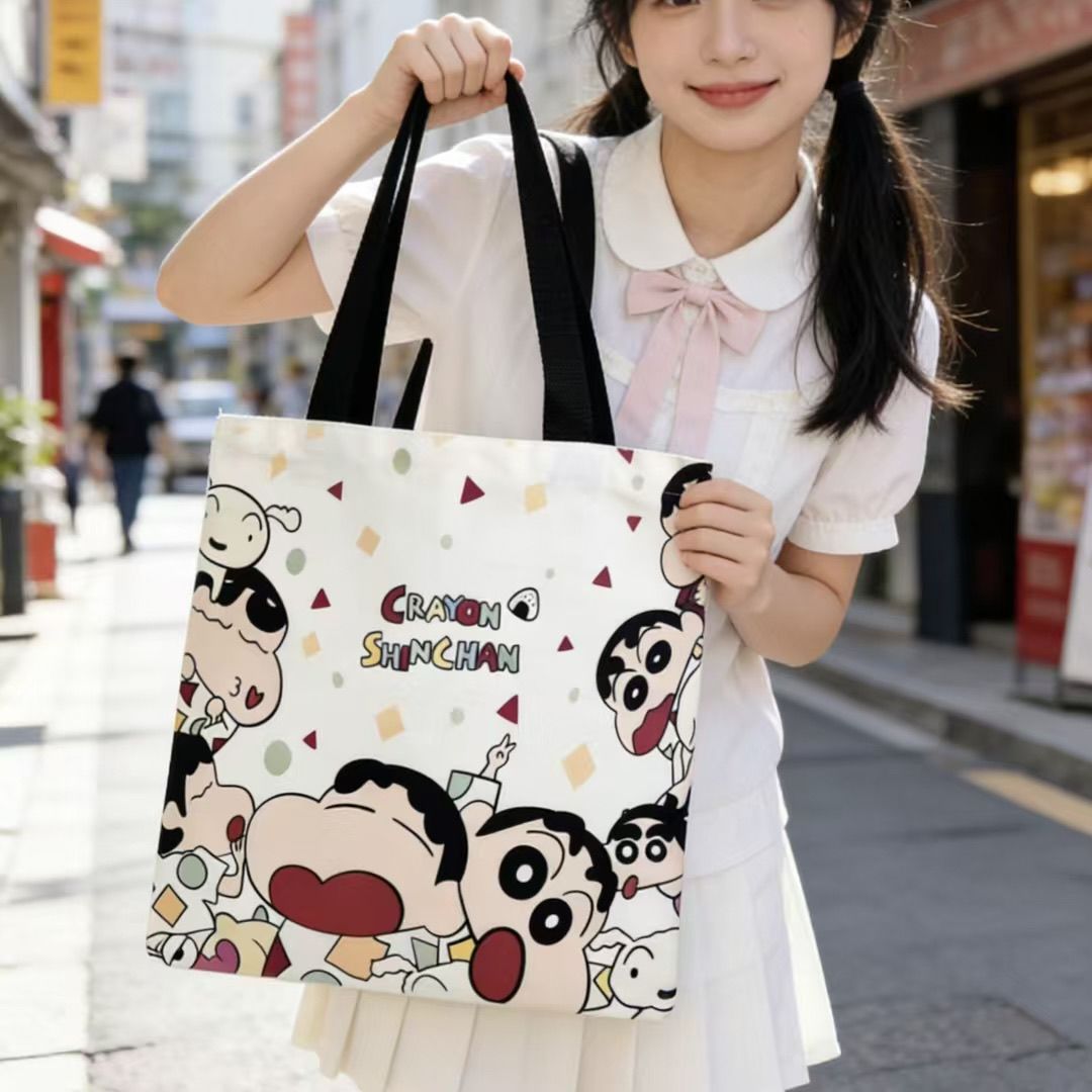 2026 New Crayon Shin-chan Canv - Canvas Tote Bag recension och pris