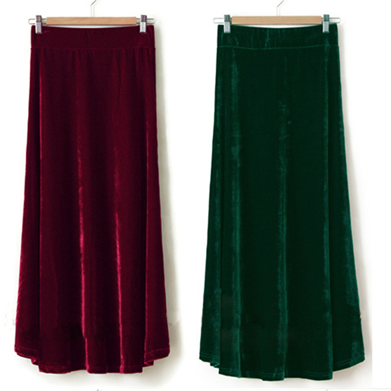 TIYIHAILEY-Women's Velour Plea - Pleated Skirt Women recension och pris