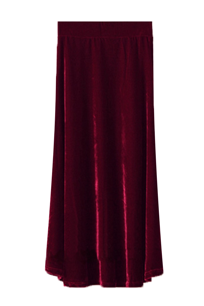 TIYIHAILEY-Women's Velour Plea - Pleated Skirt Women recension och pris