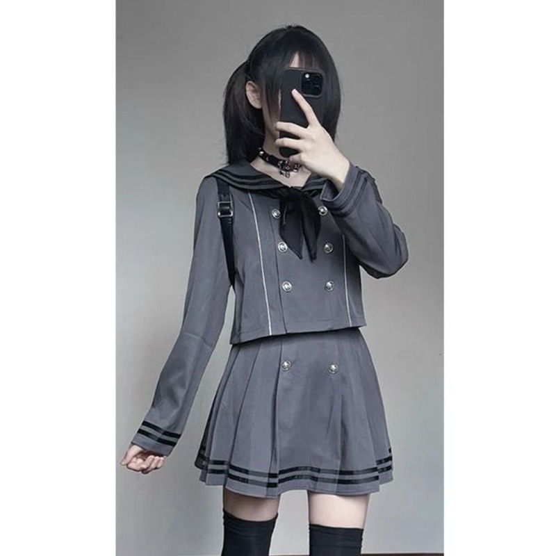 Japanese Subculture Retro Cosp - Pleated Skirt Women recension och pris